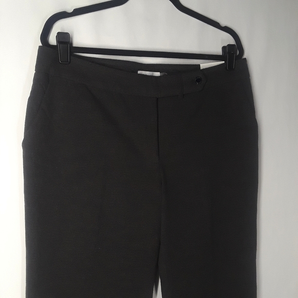 CALVIN KLEIN Gray Classic Fit Straight Leg Luxe Trouser Pants 14 NWT - Picture 4 of 7